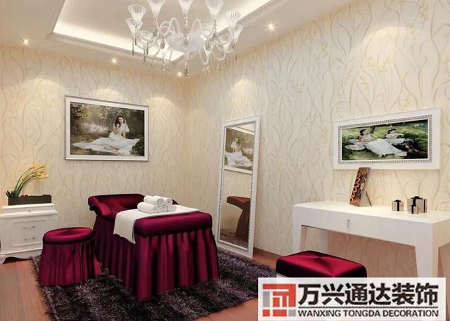美容院装饰美容院装饰画_万兴办公室装修公司
