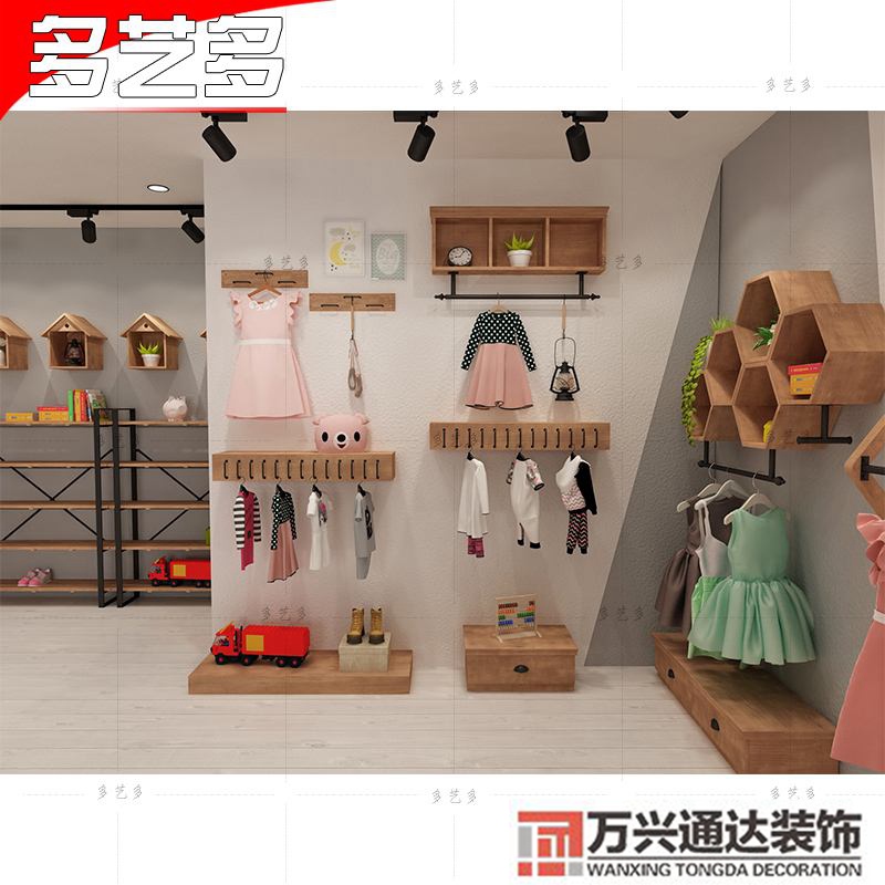 童装店装修货架童装室内装修图片