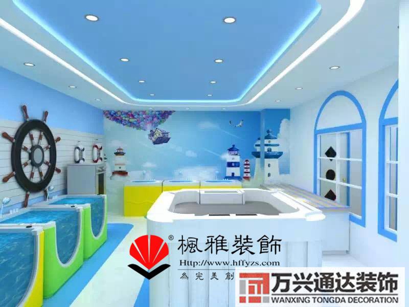 婴儿游泳馆装修实景(母婴店游泳馆装修效果图图片)